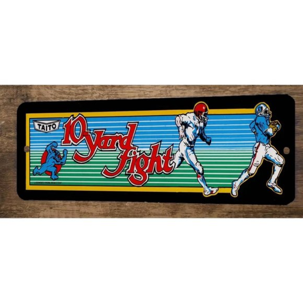 10 Yard Fight Arcade x12 Metal Wall Video Game Marquee Banner Sign